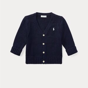 Ralph Lauren cotton V-neck cardigan kids